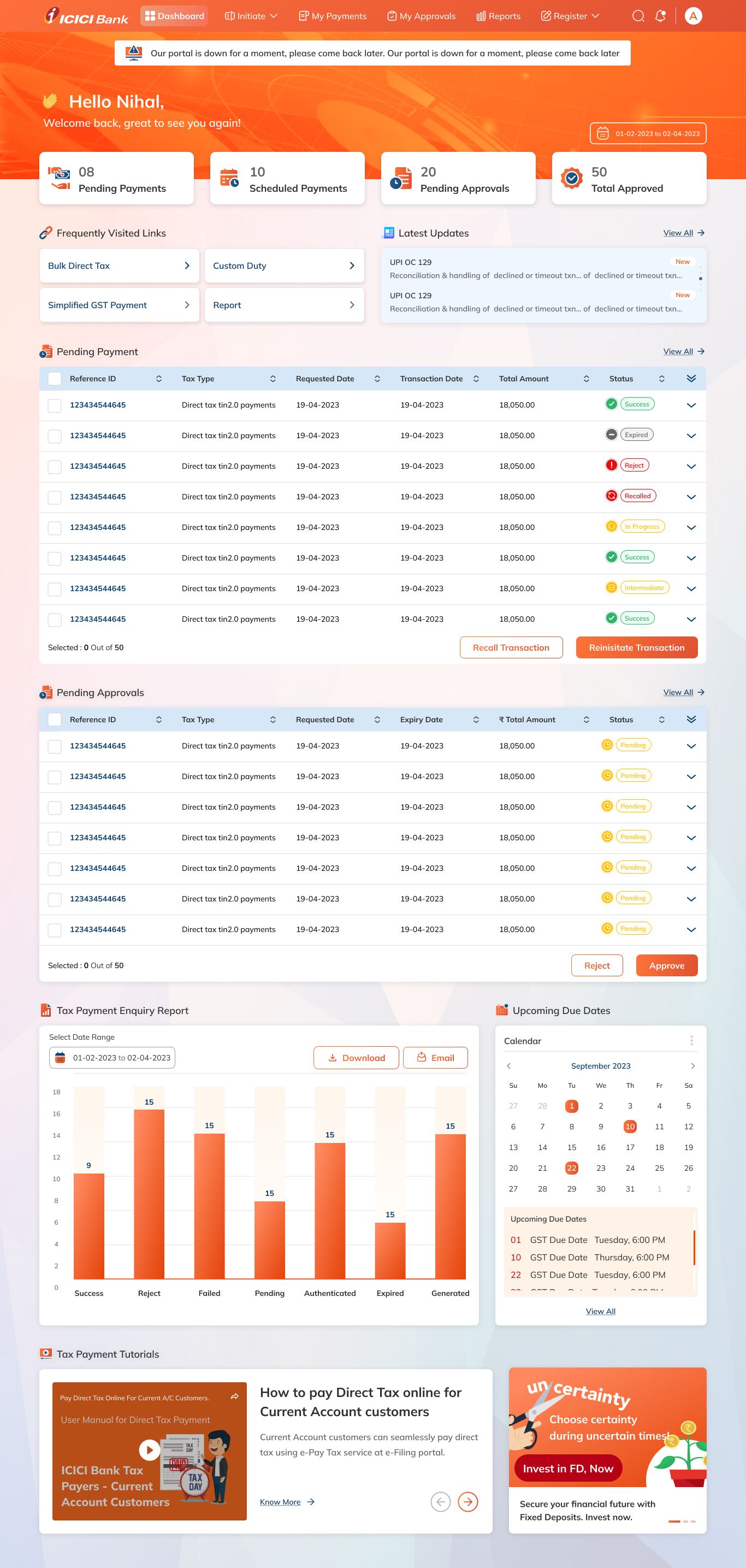 ICICI Bank - Tax Payment Portal cover